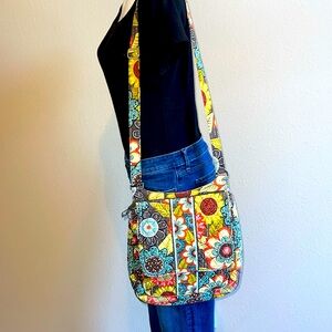 Vera Bradley Flower Power Messenger Crossbody Bag